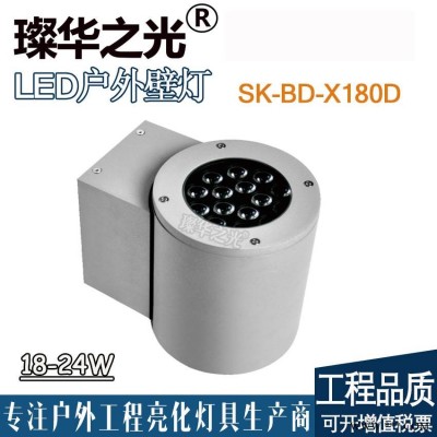 璨华照明SK-BD-X180DLED户外壁灯12W100W单向双向发光投光灯新款户外防水双头壁灯