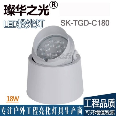 璨华照明SK-TGD-C180明装地埋灯LED照树灯景观埋地灯庭院灯地灯筒状投光灯