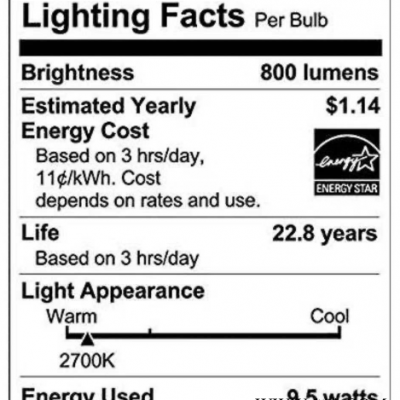 LED庭院灯亚马逊FTC能效标签办理_亚马逊Lighting Facts Label