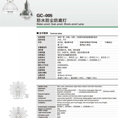 GC-005防水防尘防腐灯