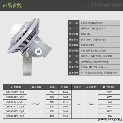 矿用隔爆型LED巷道灯