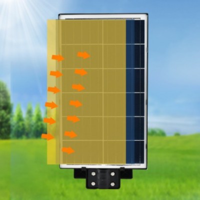 跨境LED一体化太阳能路灯1600W工程雷达感应户外照明太阳能灯