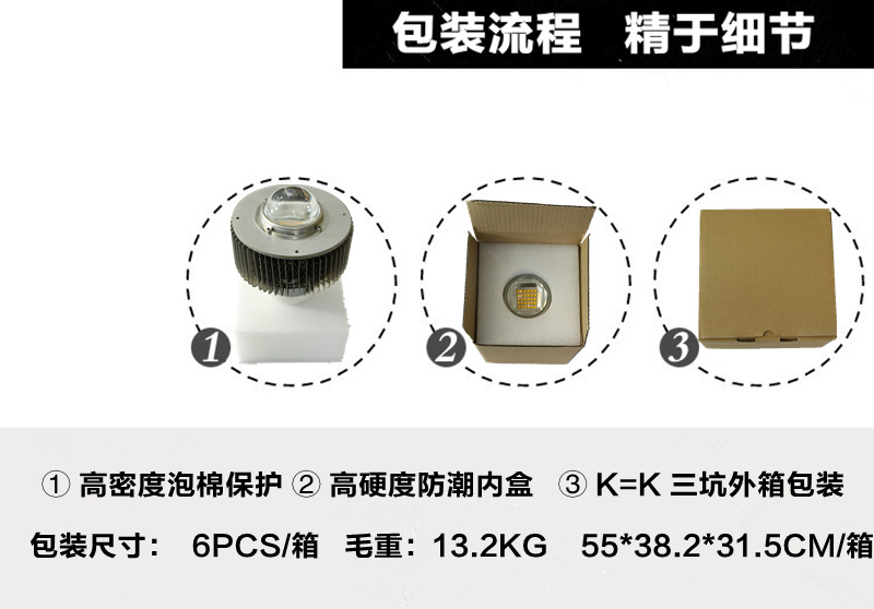 LED吊环悬吊灯 可转换为螺口E40/E27 LED灯泡100W/120W/150W示例图10