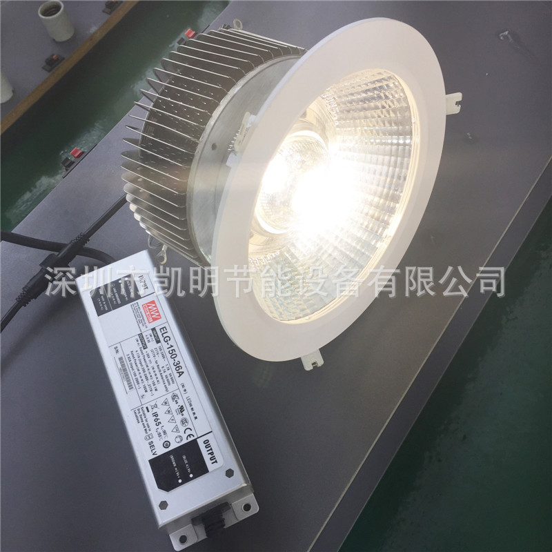 LED筒灯50W 60W防水LED天花射灯80W 100W 120W 150W不锈钢COB筒灯示例图9