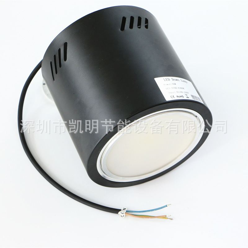 LED吸顶灯8寸225 50W 60W 80W 100W 120W 150W大功率LED吸顶筒灯示例图5