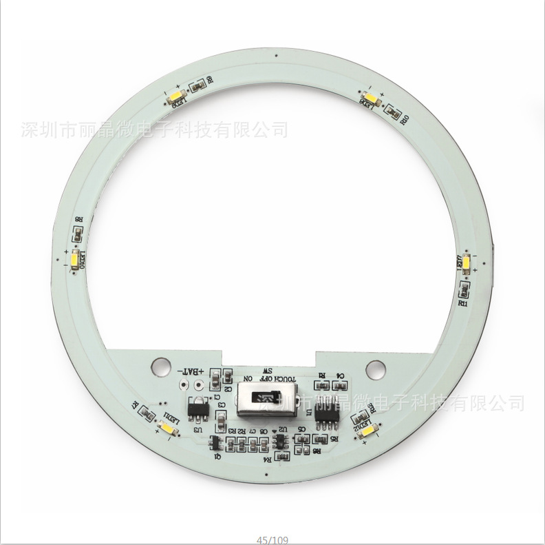 触摸IC,触摸机芯,触摸台灯板,触摸LED化妆镜PCBA,IC定制,PCBA定制示例图9