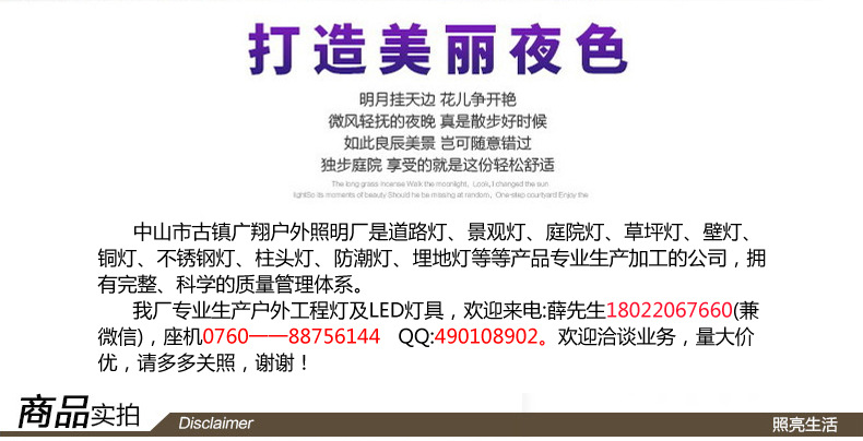 厂家直销 不锈钢草坪 草坪灯户外 LED草坪灯 太阳能草坪灯示例图2