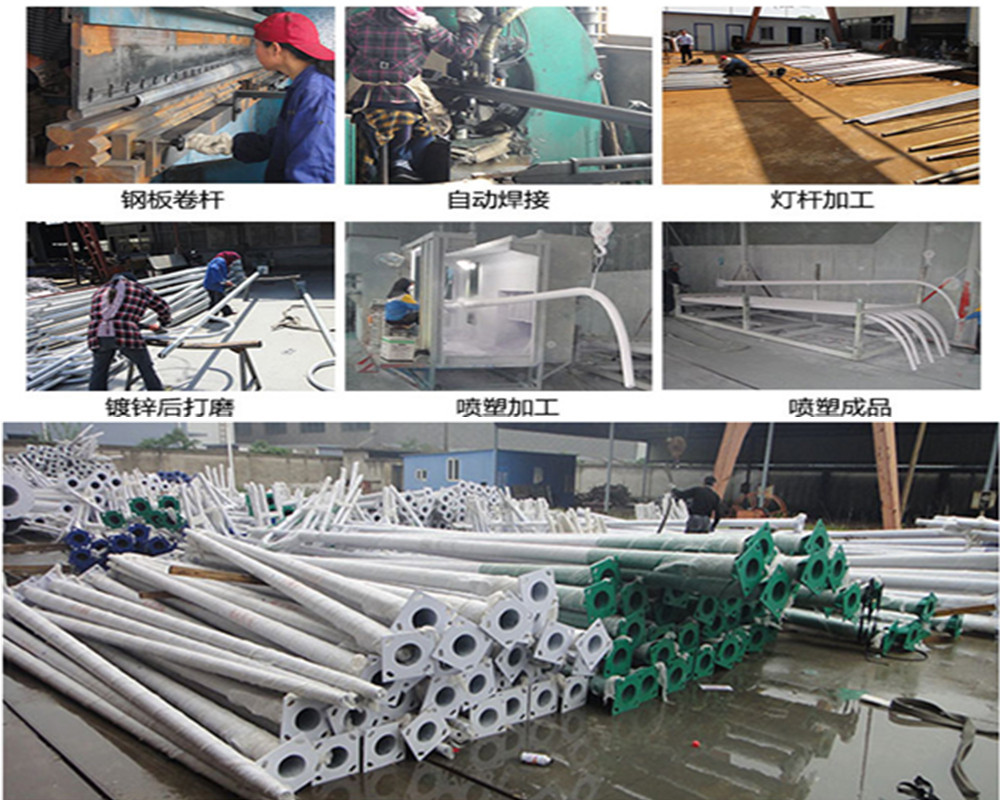 圆形景观灯高杆灯中杆灯草坪灯公园广场路灯LED庭院灯异形灯柱示例图21