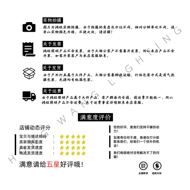 户外景观灯庭院灯LED公园小区园林别墅街道路灯草坪灯高杆灯柱示例图8