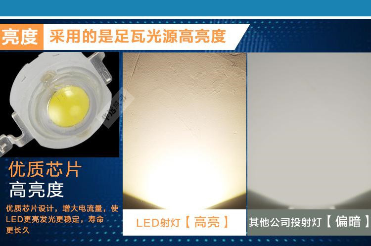 LED泛光灯54W 户外led投光灯 18W防水广告投射灯 24W36W 聚光灯示例图5