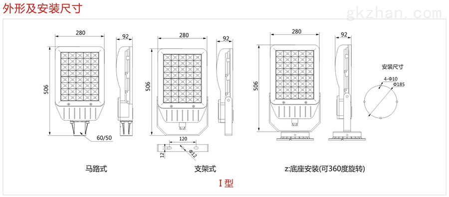 LED泛光灯技术参数