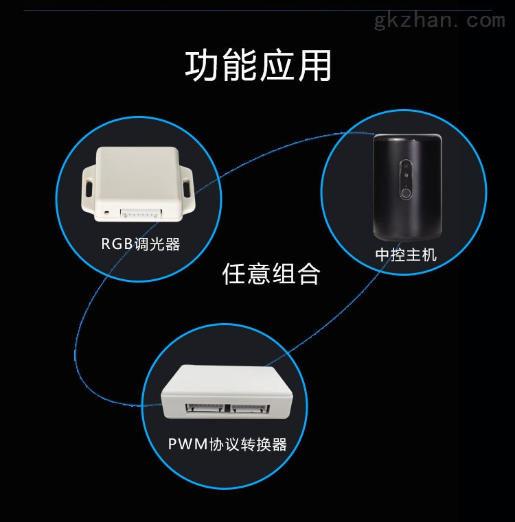 Z-wave智能家居LED灯RGB调光控制器