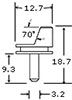 45 degree low profile specimen mount for sem